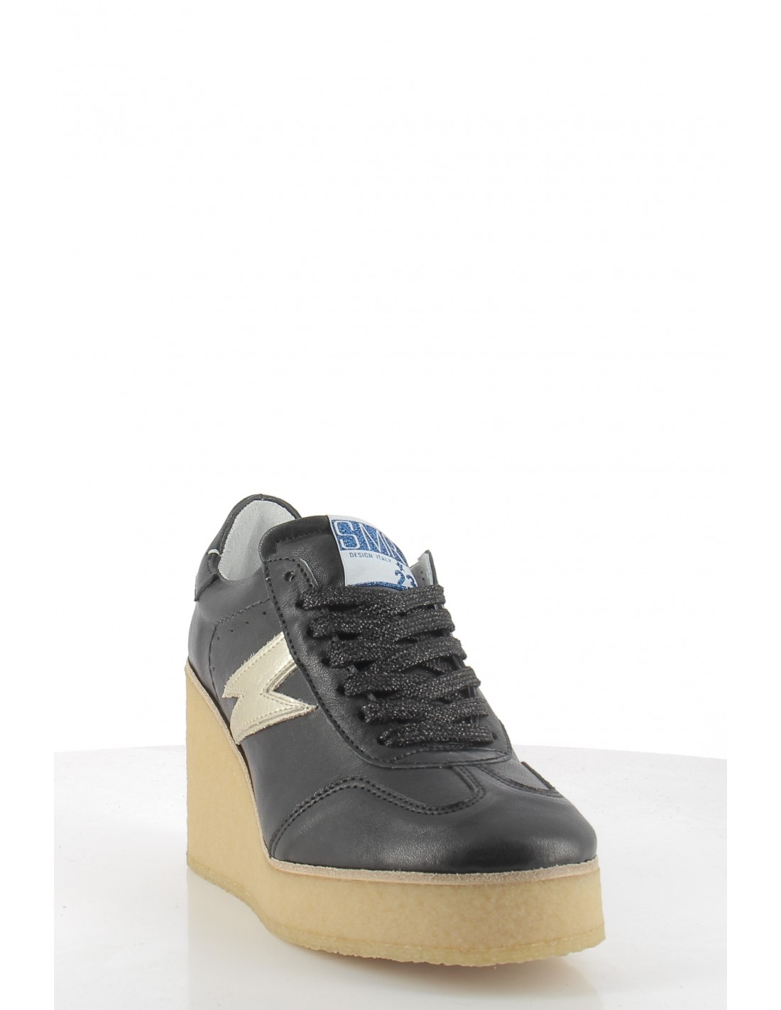 semerdjian Baskets à talons compensée arev 10400 h Black
