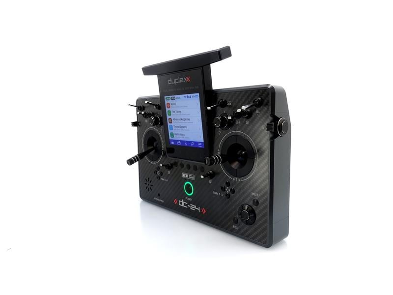 Jeti Fernsteuerung DC-24 II Carbon Line Grau Professioneller 2.4 GHz Duplex Pultsender