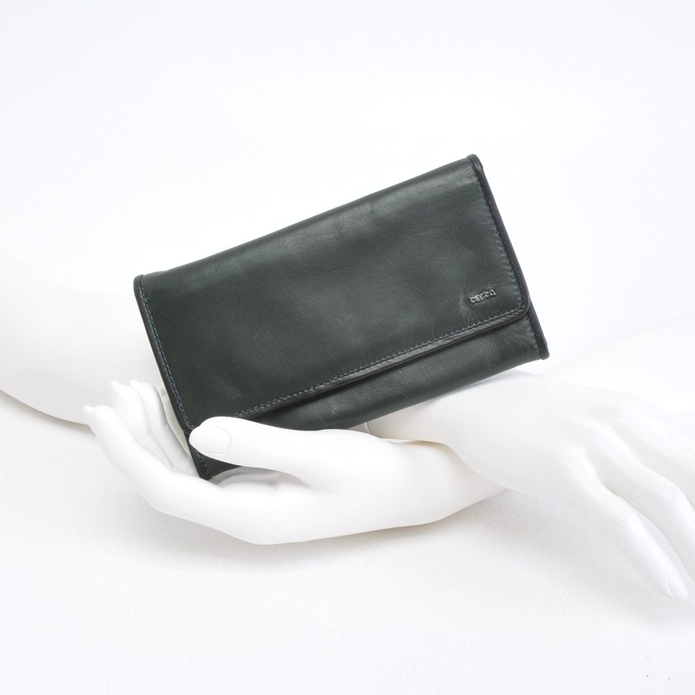 Berba Soft Damesportemonnee Green – Black