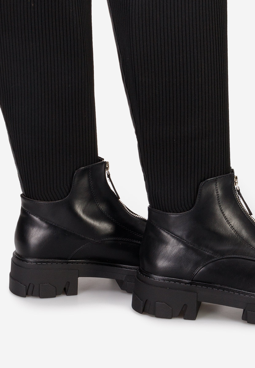 Bottes chaussettes noires Sheiva