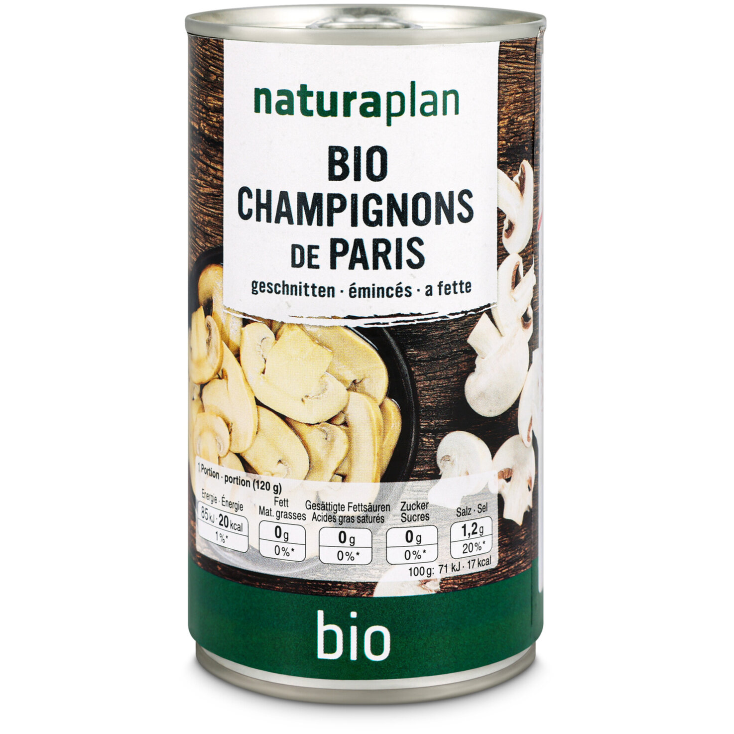 Naturaplanb Bio Champignons geschnitten
