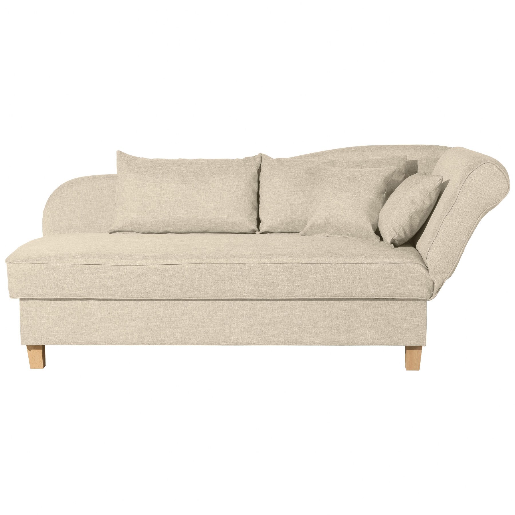 Max Winzer Selma Recamiere mit Armteil rechts klappbar beige
