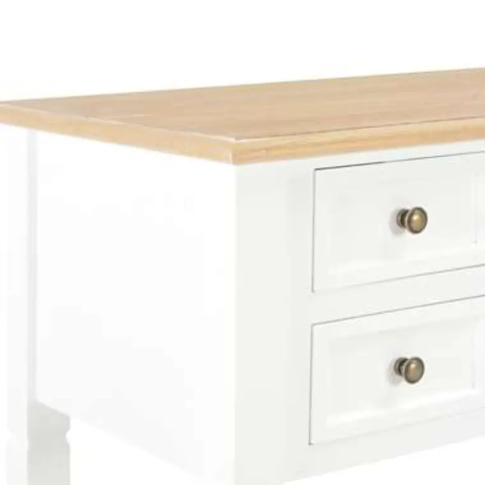 vidaXL - Bureau - Wit - Hout