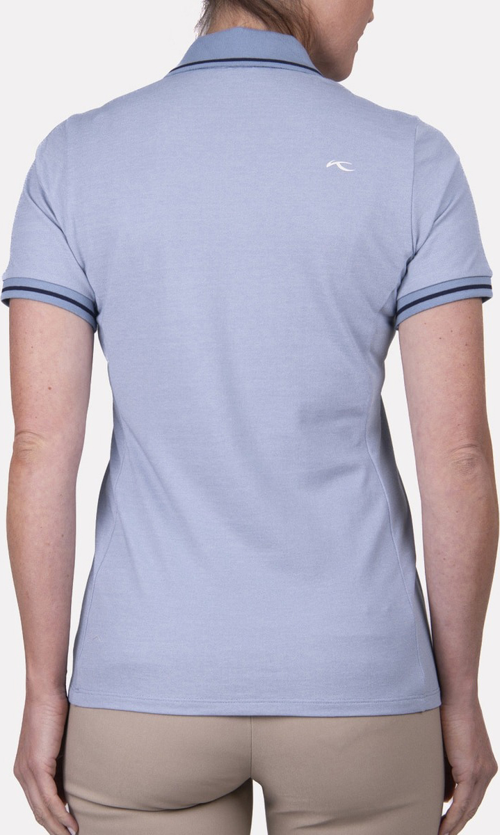Bailey V-Neck Polo S/S Dame Santorini