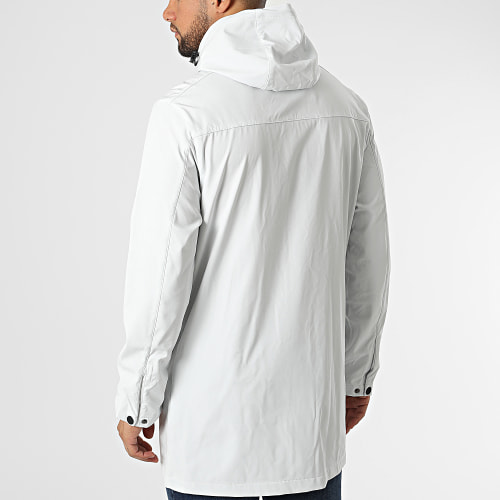Veste Zippée Capuche Blanc