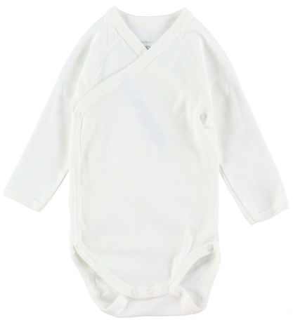 Petit Bateau Wickel Bodys l/ä - 3er-Pack - Weiß/Blau