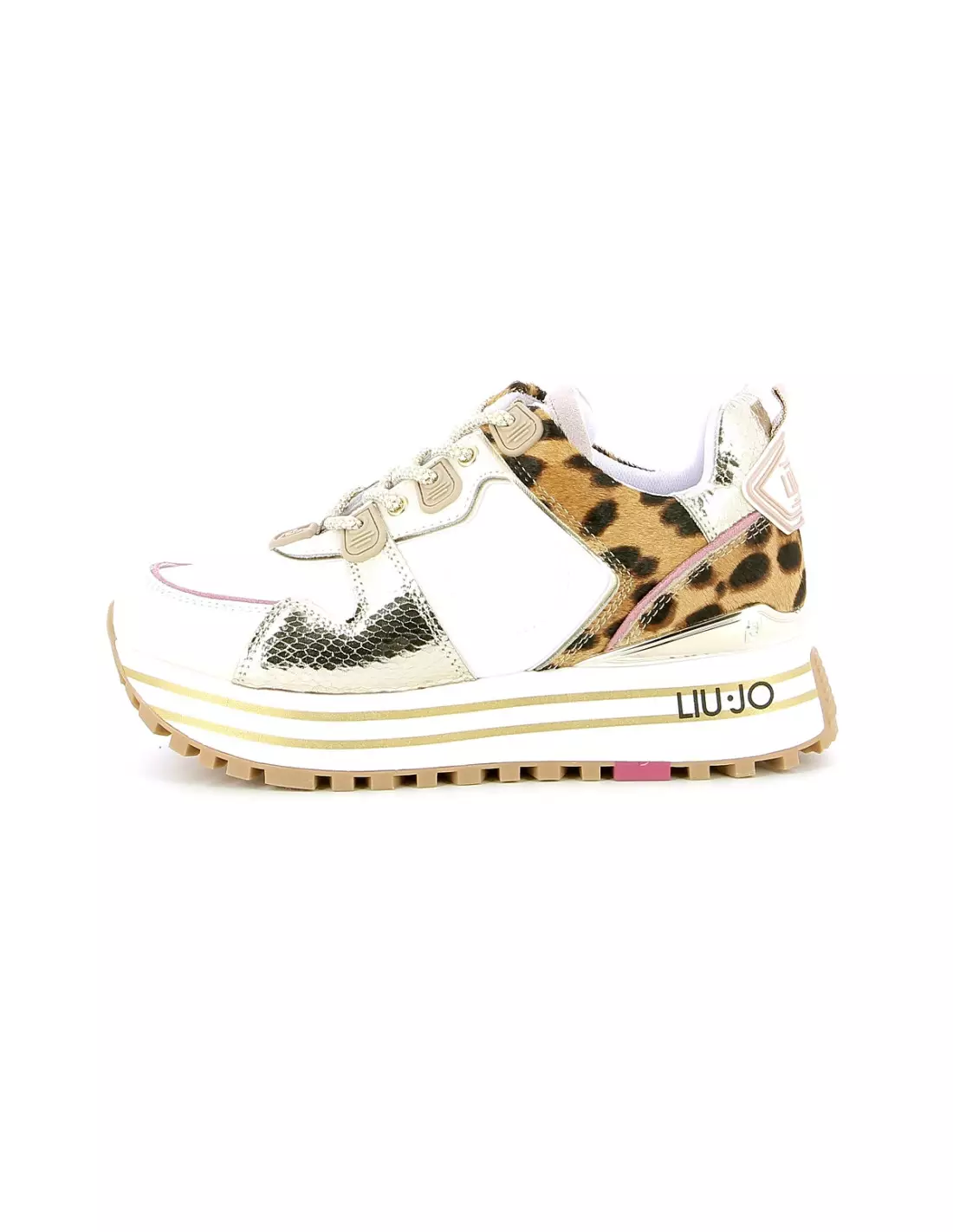 LIU JO MAXI WONDER - Baskets Blancorleopard