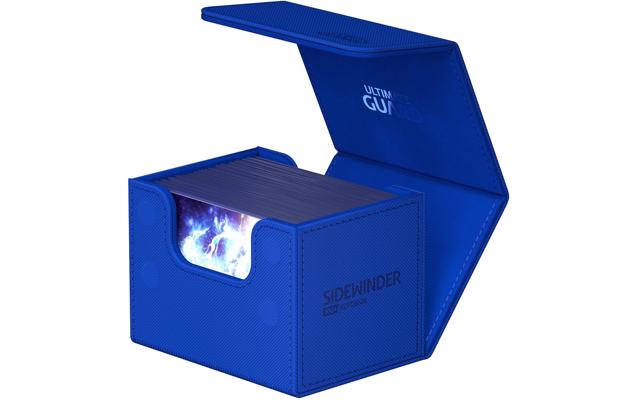 Kartenbox XenoSkin Sidewinder Monocolor 100+ BlauHochwertige Box für Sammelkarten in Standardgrösse