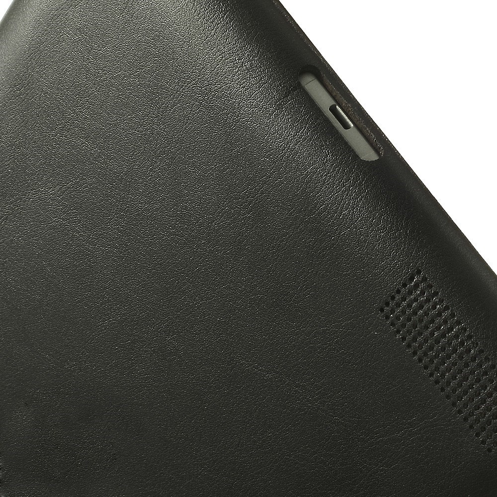 iPad 2 / 3 / 4 Leder Tasche Smart Case Hülle - Schwarz