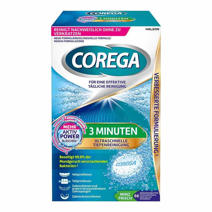Corega 3 Minuten Tabs, 66 St
