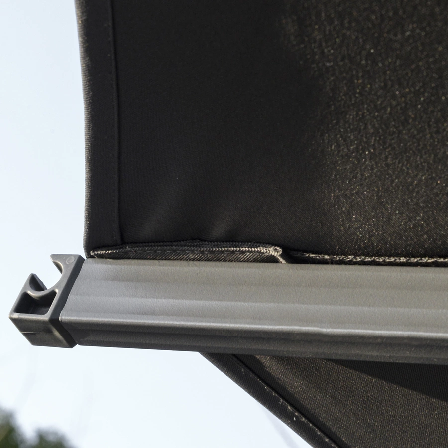 Outsunny Sonnenschirm mit verstellbarem Neigungssystem grau
