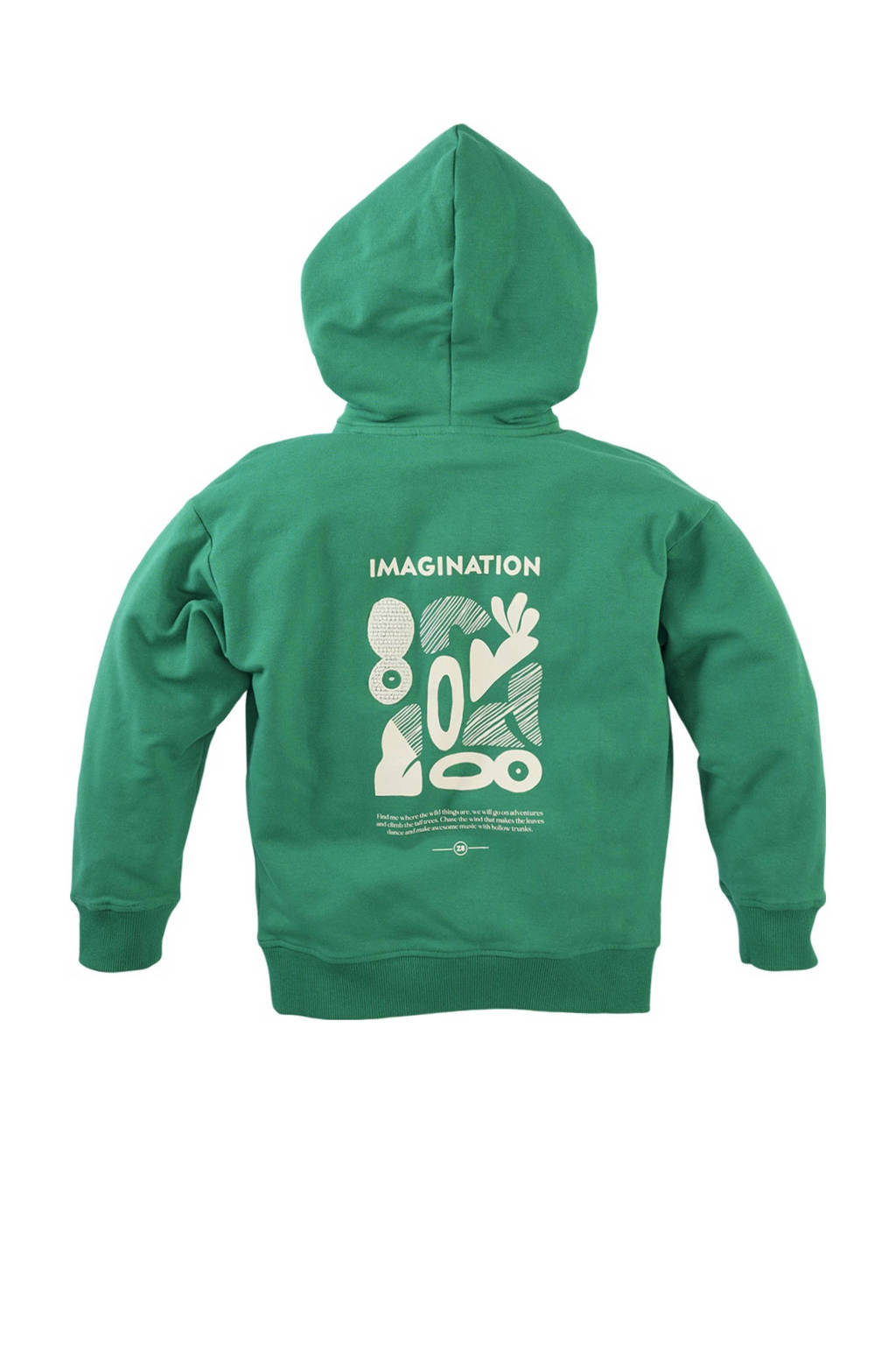 Z8 hoodie Vigo met backprint groen