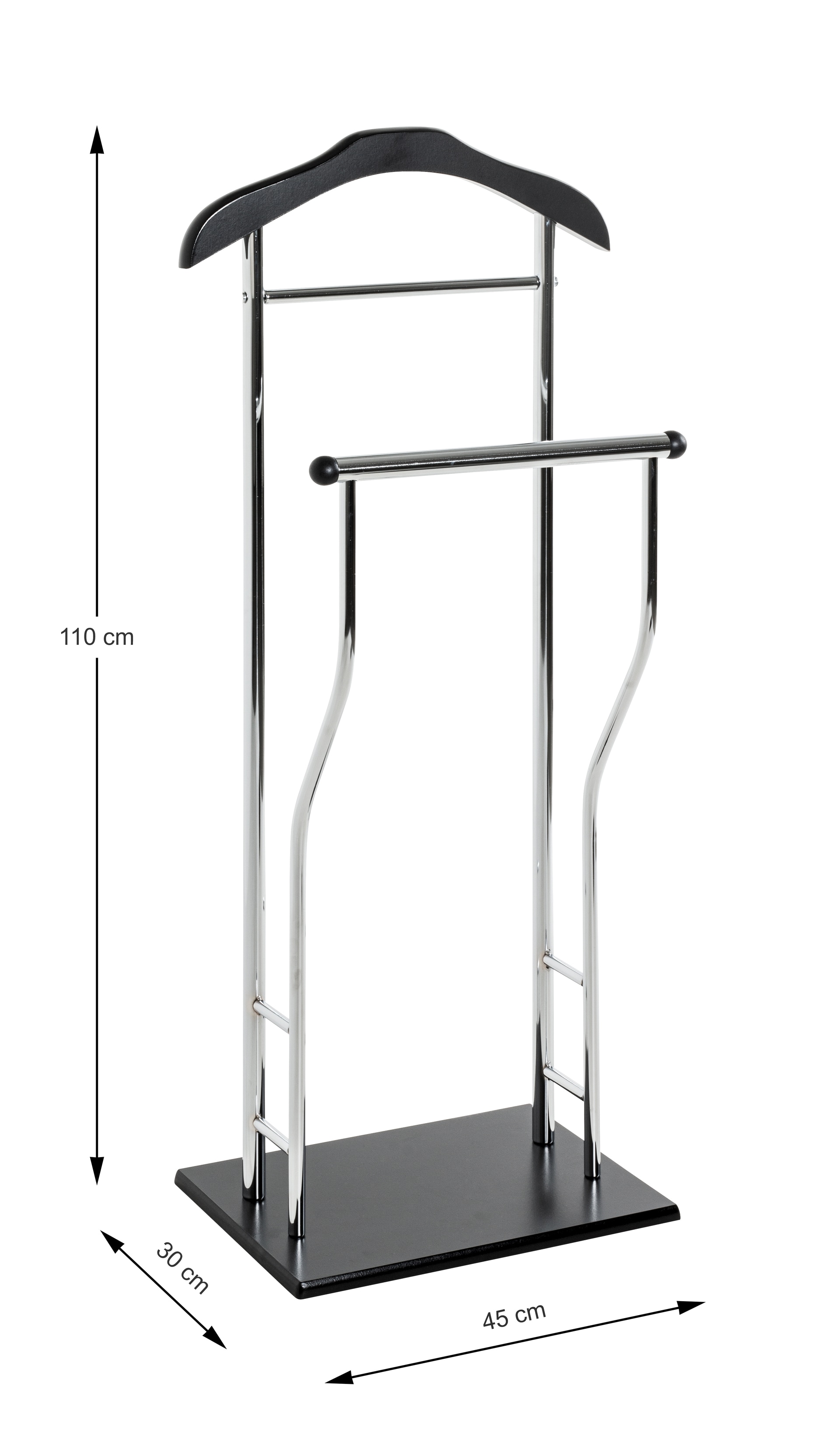 Herrendiener RALF 45 x 110 x 30 cm Metall