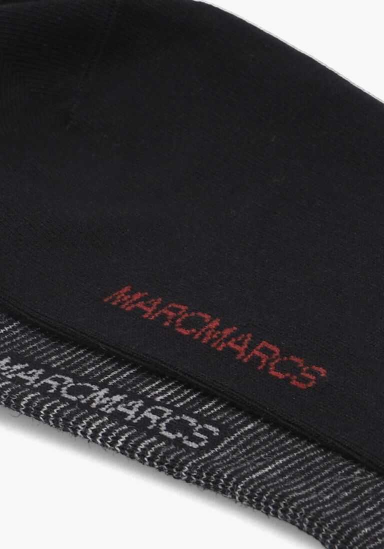 MARCMARCS zwarte marcmarcs sokken florian cotton 2-pack