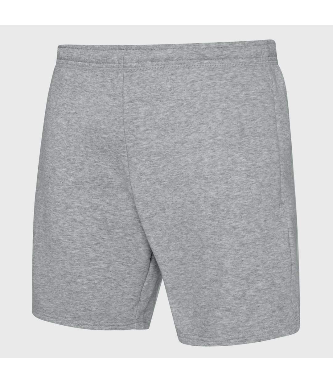 Umbro - Short CLUB LEISURE - Homme (Gris chiné / Blanc) - UTUO269