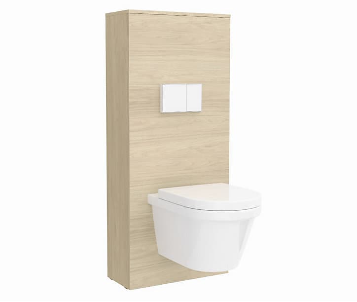 Habillage bâti WC suspendu chêne clair Salgar Space