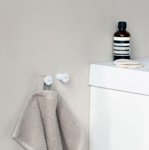 MindSet handdoekhaken, set van 2 - Mineral Fresh White