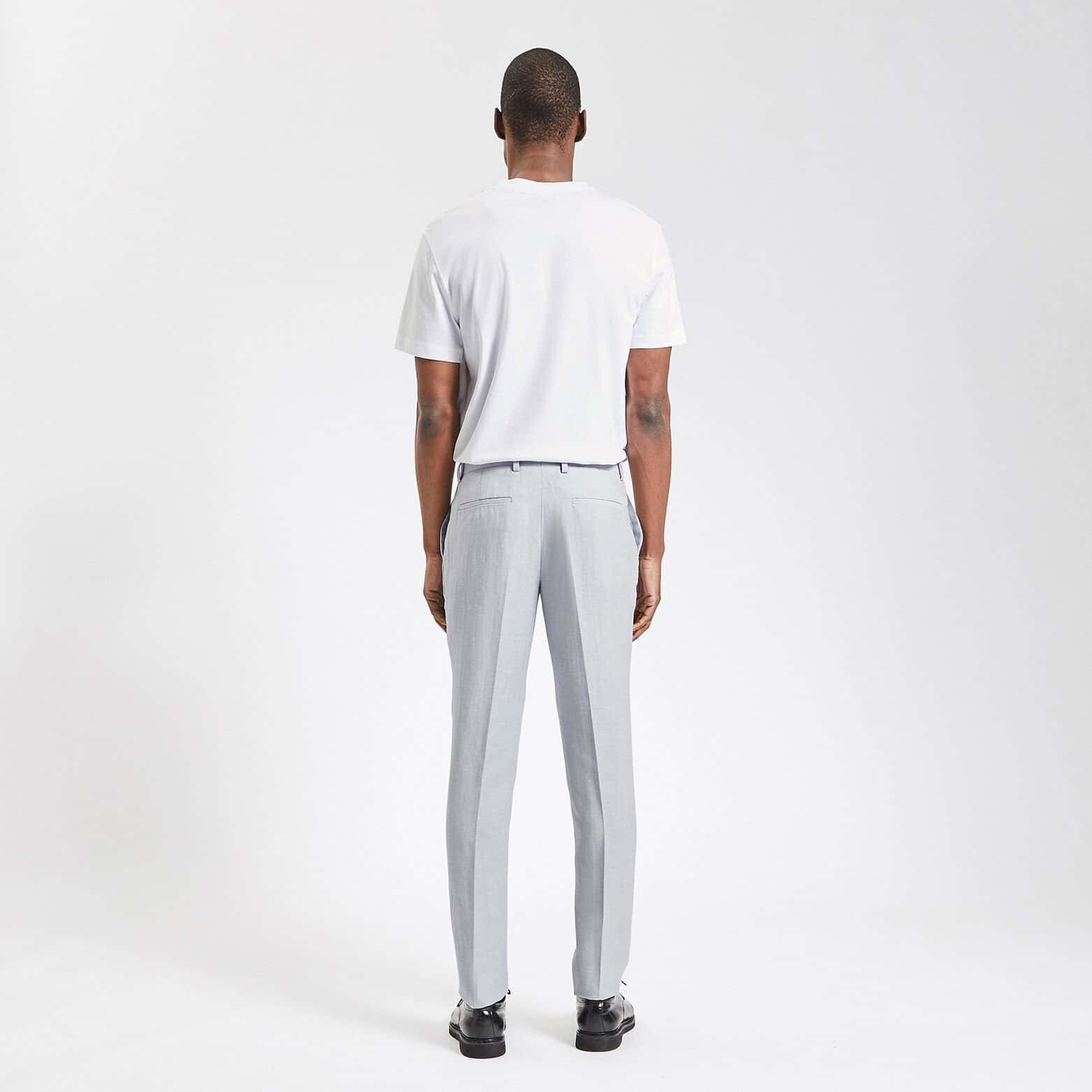 Pantalon de costume slim Bleu clair