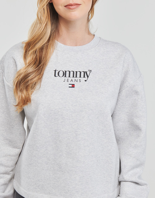 Tommy Jeans - TJW RLXD ESSENTIAL LOGO 1 CREW - Gris