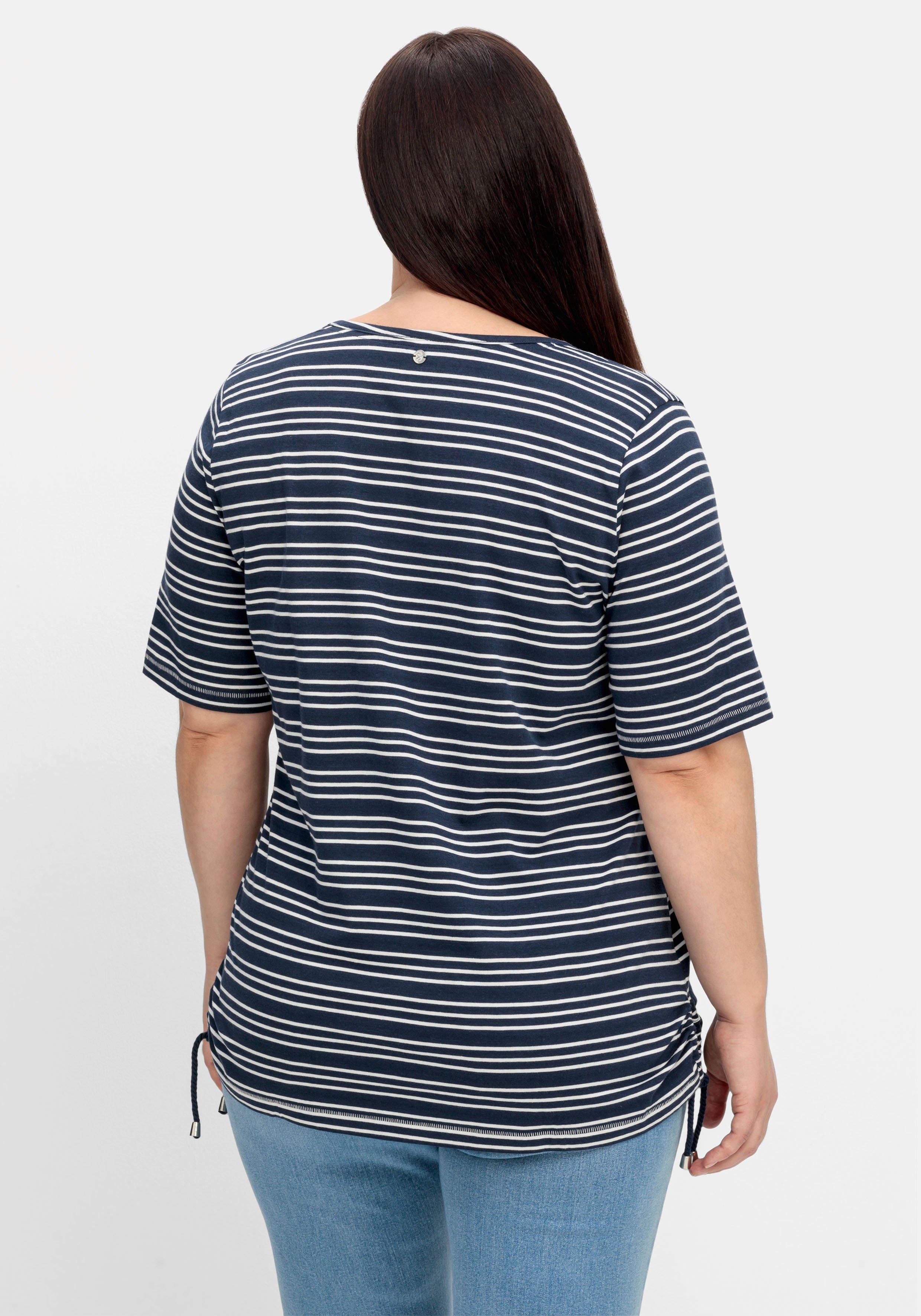 Ringelshirt mit Tunnelzug in der Seitennaht
