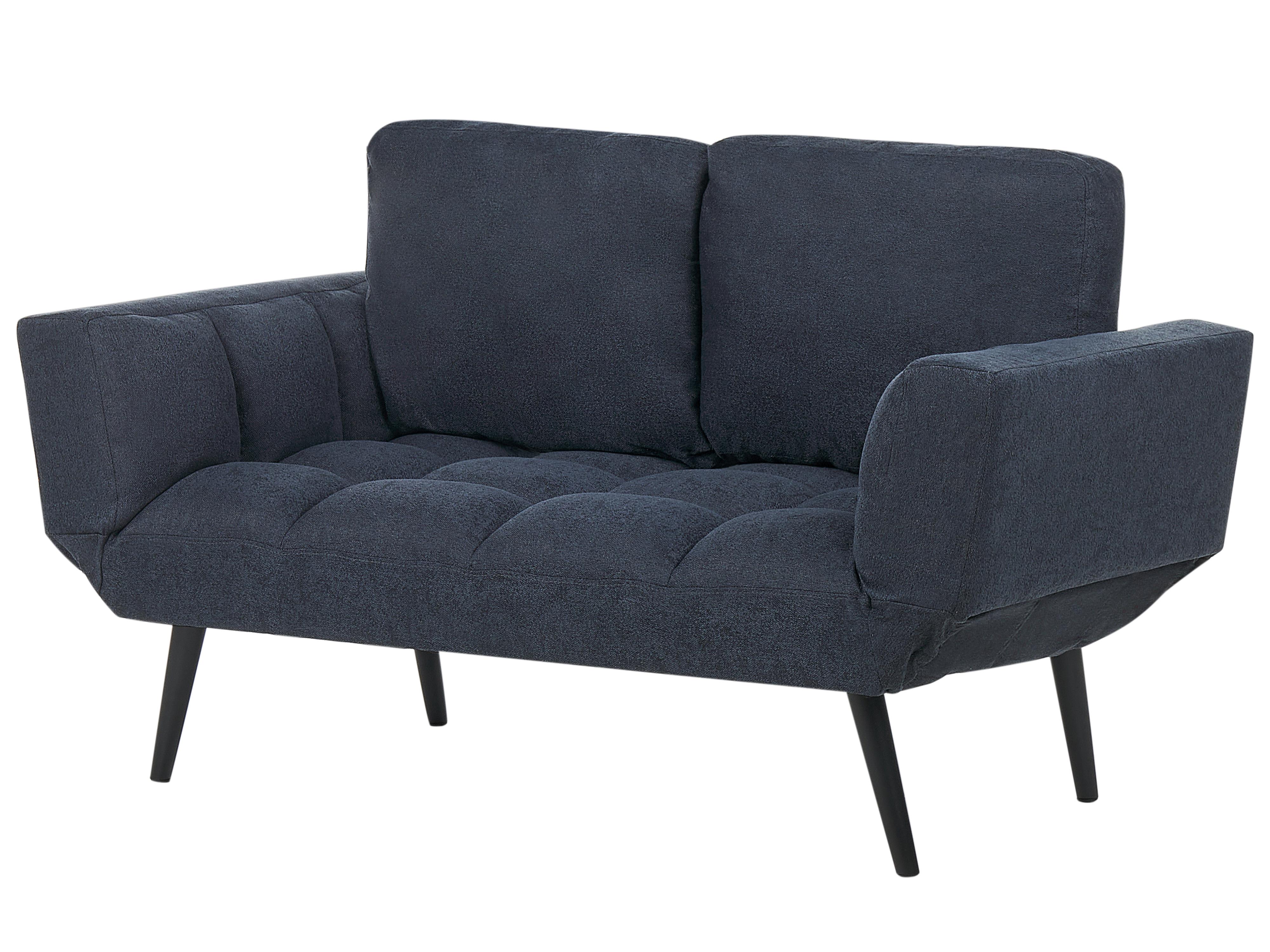 Slaapbank 2-zits BREKKE Stof Donkerblauw