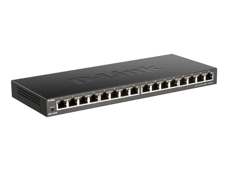 D-Link Switch DGS-1016S 16 Port 16‑Port Gigabit Unmanaged Switch