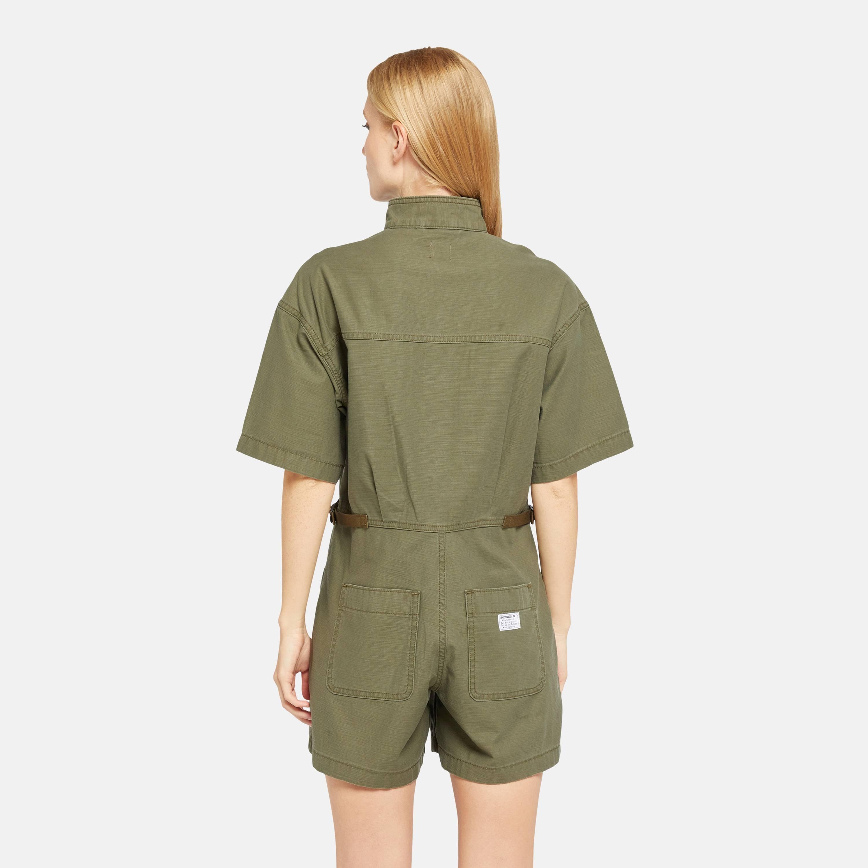 Levis Levis Ss Surplus Romper Blue Joke