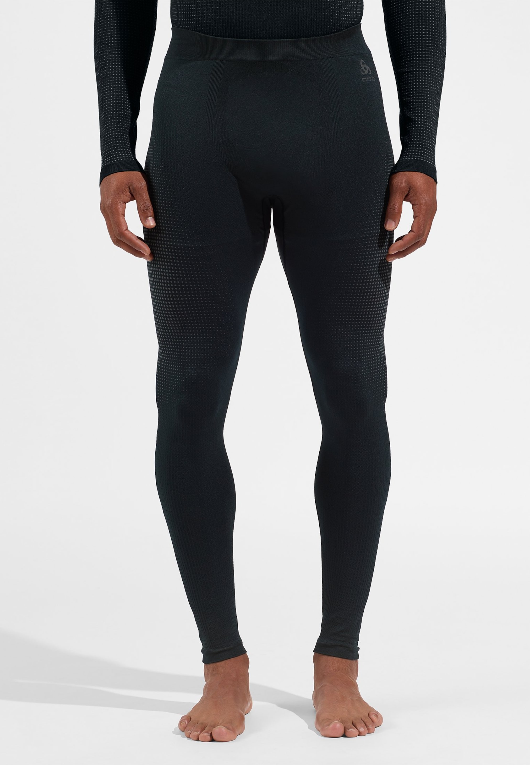 Performance Warm Base Layer Tights in black - odlo graphite grey