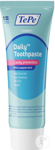 TePe Daily Dentifrice Menthe Douce Tube 75ml