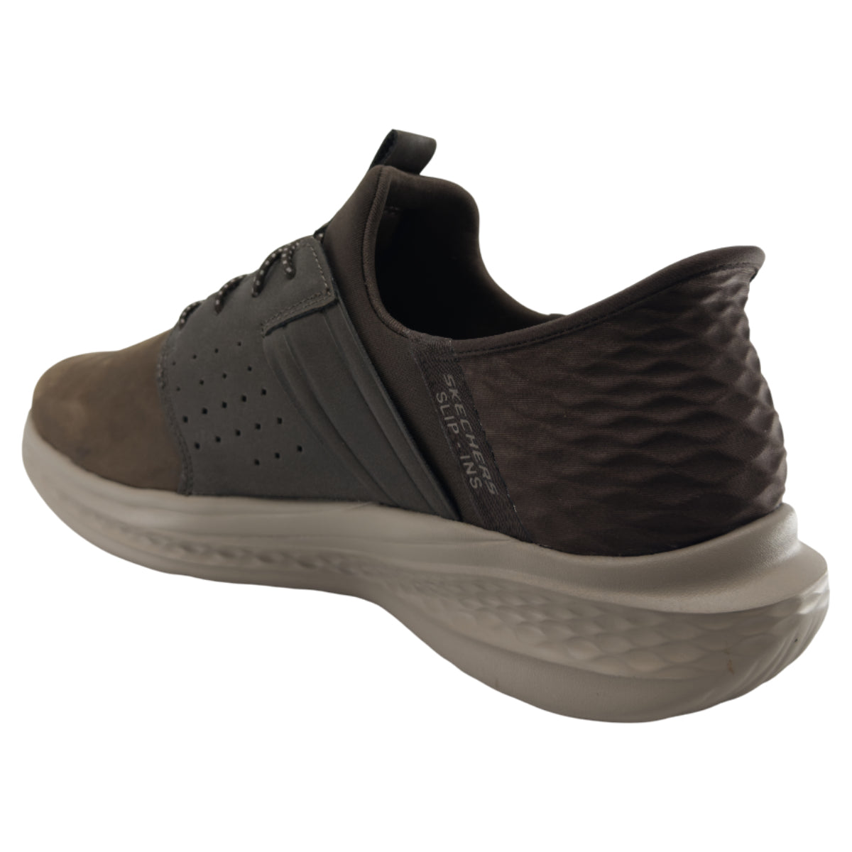 Slip-in sneakers, herre, grøn/brun