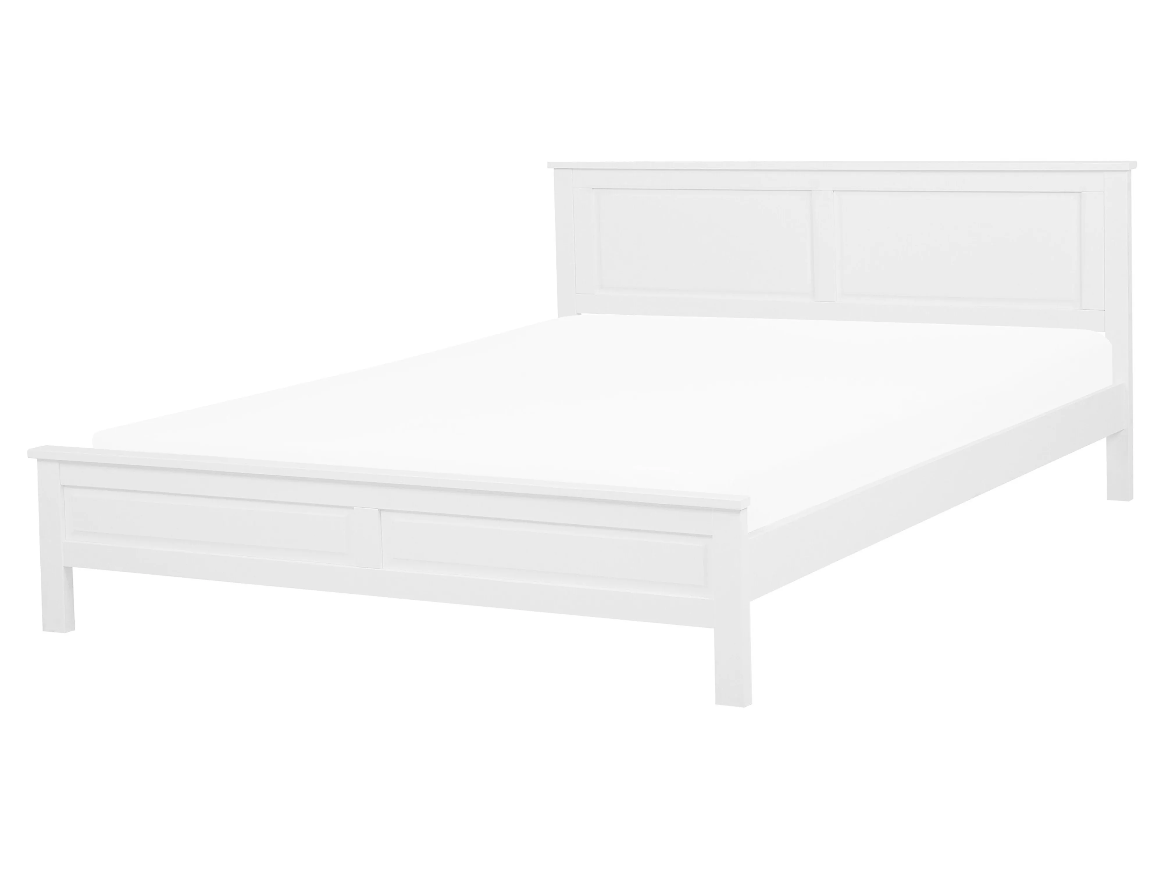 Bed Dennenhout OLIVET 160 x 200 cm Wit