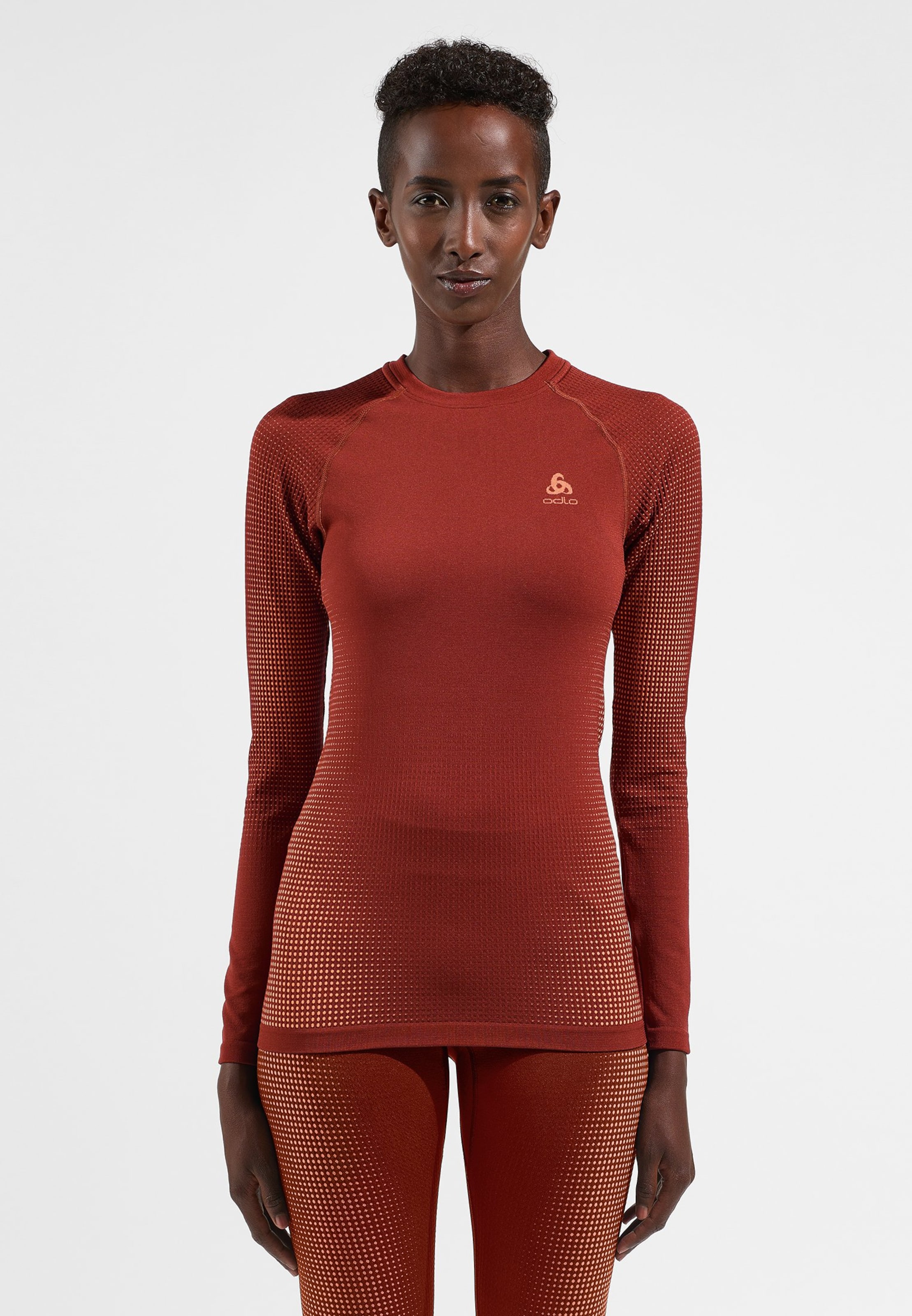 Performance Warm Base Layer Langarmshirt in spiced apple