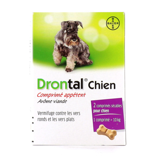 Drontal P Bone Vermifuge Chien Arôme Viande