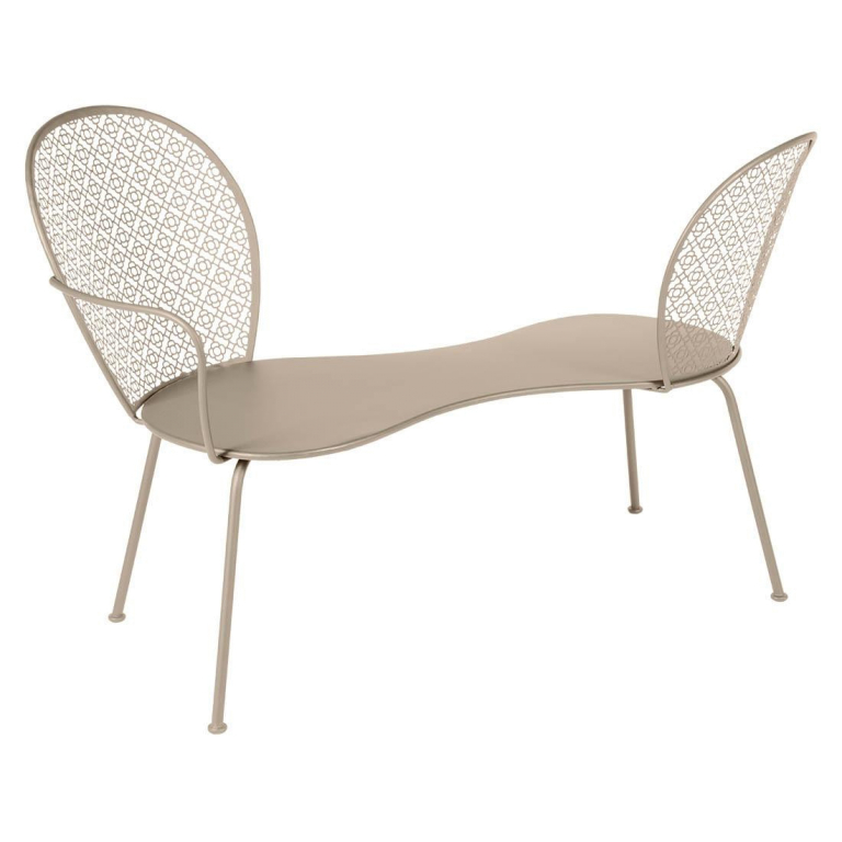 Fermob Lorette Conversation Bench tuinbank Nutmeg