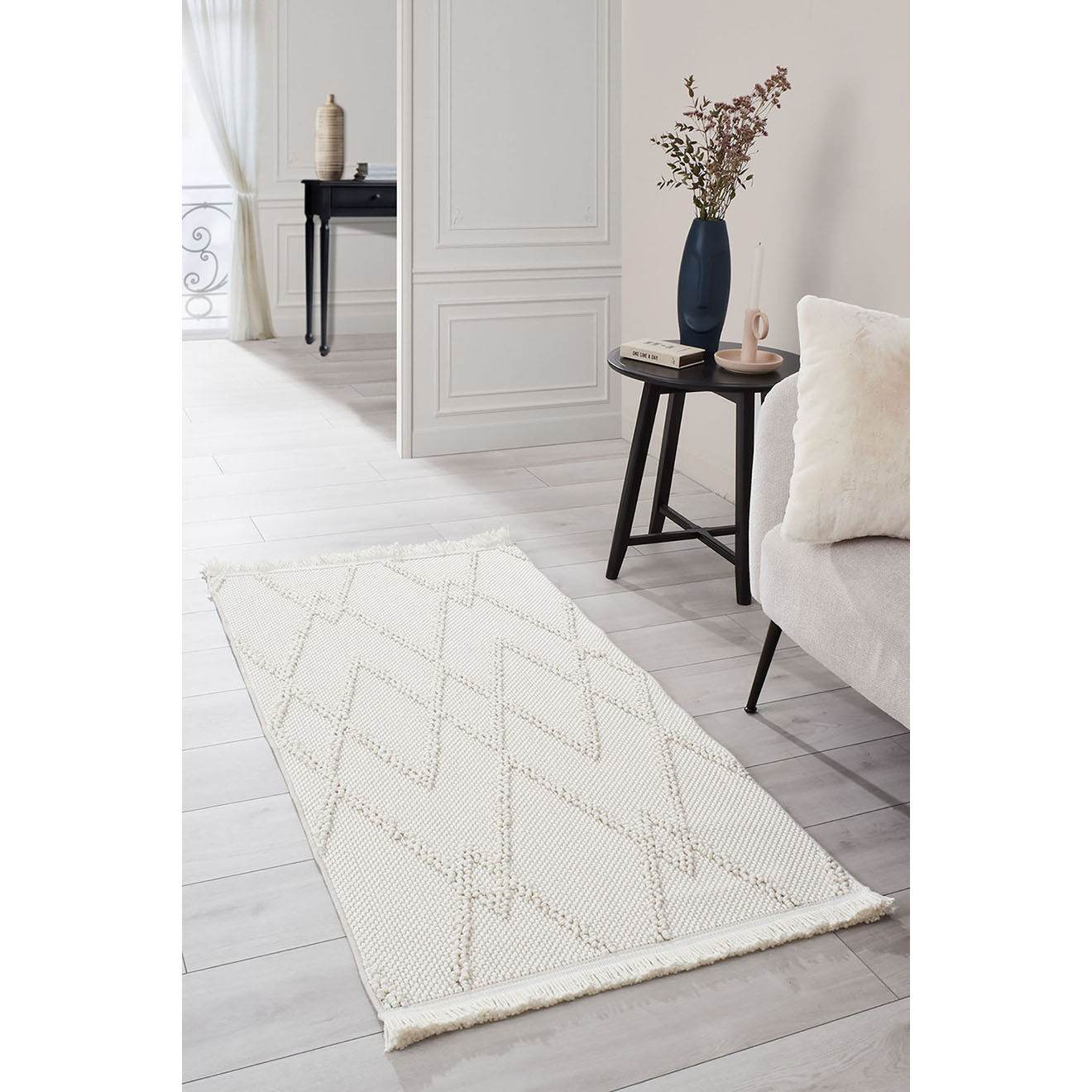 Nazar Rugs Tapis Bali 732 crème - 80x150 cm