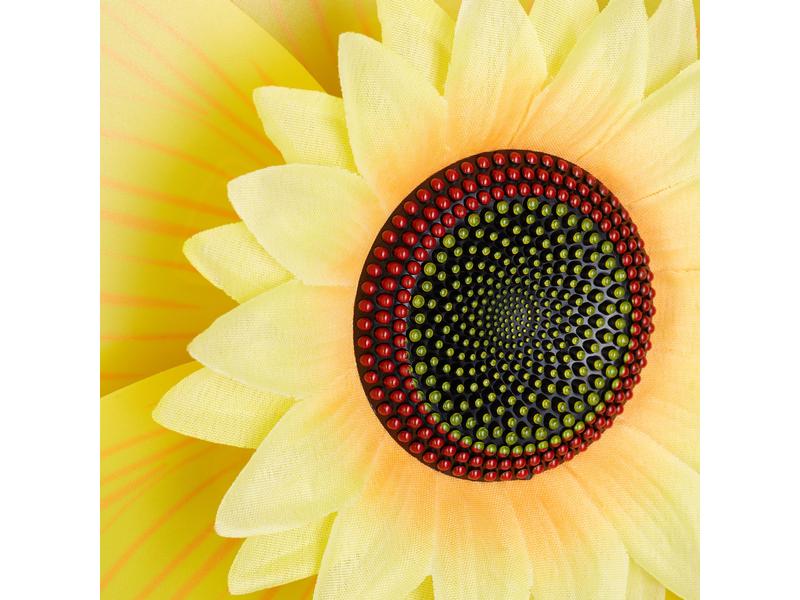 relaxdays Windrad Sonnenblume 70 cm Windmühle-Blume