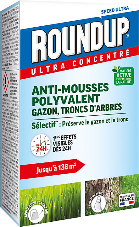 Anti-mousses gazon troncs d'arbres 250 ml