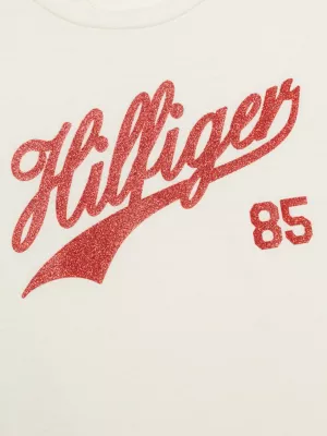 Camiseta Slim Varsity Glitter Script Logo
