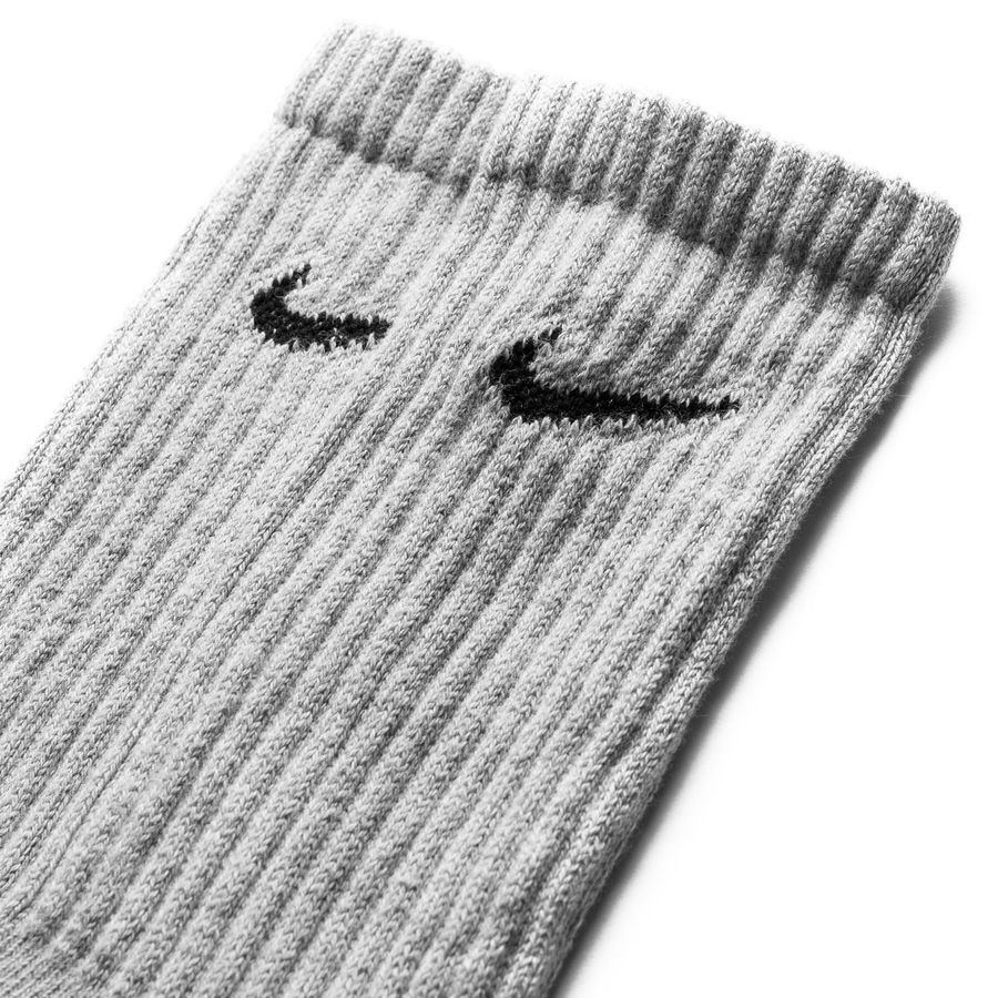Nike Chaussettes Value Cotton Crew Pack de 3 - Gris/Blanc/Noir