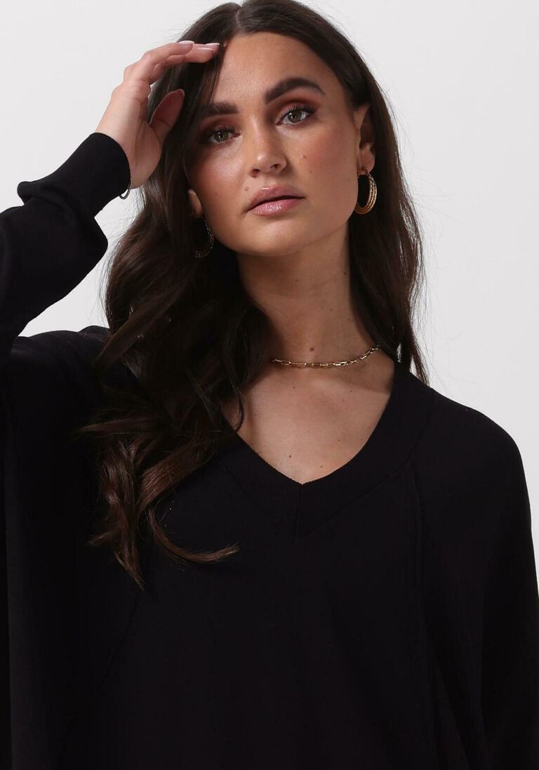 ALIX THE LABEL zwarte alix the label mini jurk ladies knitted oversized dress