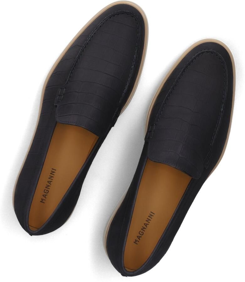 MAGNANNI Loafers Heren 25117 Maat: 42 5 Materiaal: Leer Kleur: Blauw
