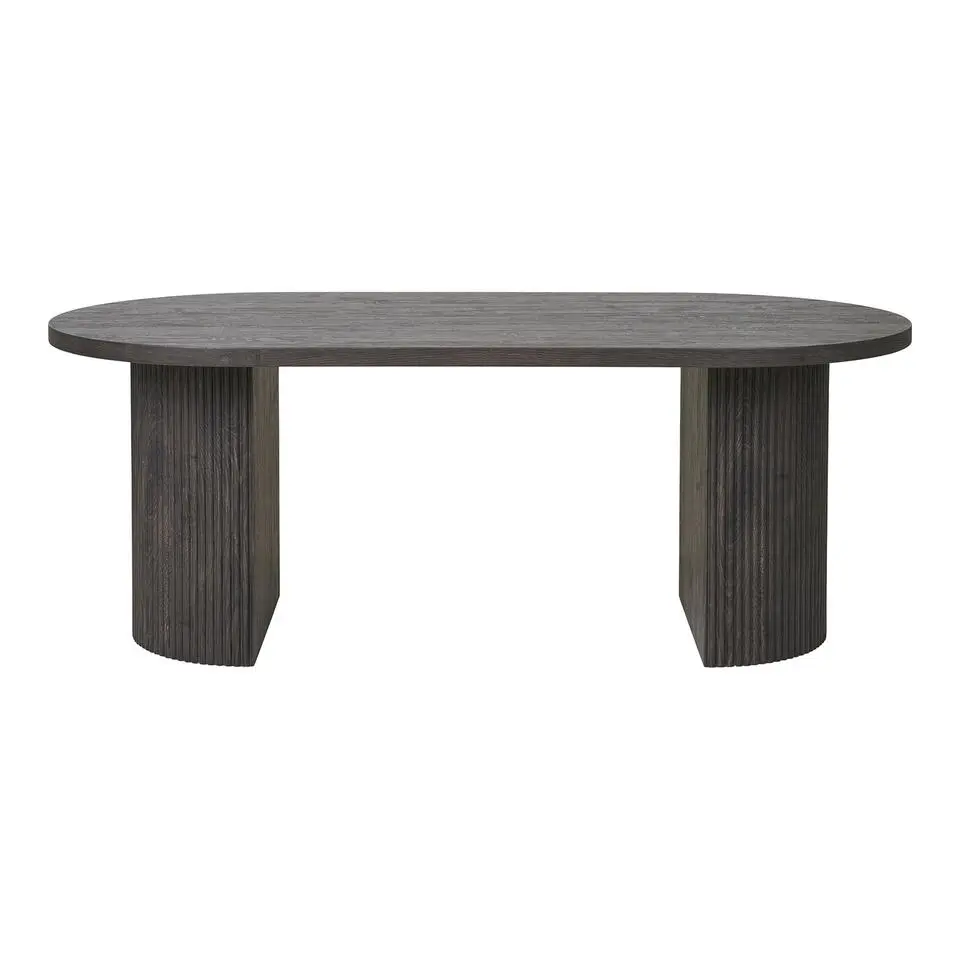 Salontafel Ovaal - Donkerbruin - 60x120x45cm - Boavista