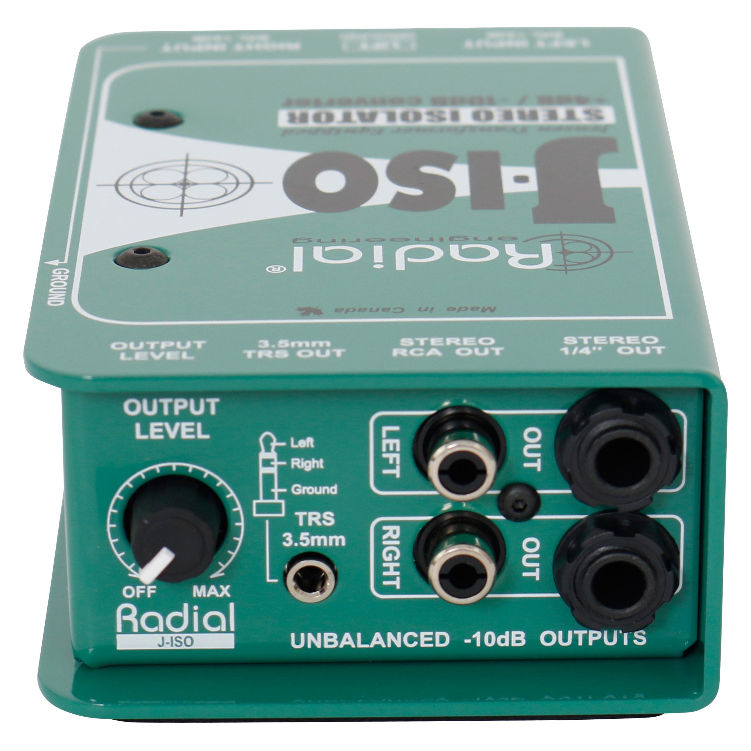 Radial J-Iso stereo line isolator/converter