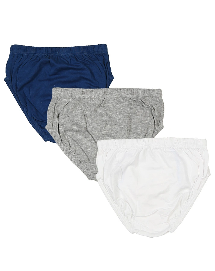 Slip CHAMPIONS 3er-Pack in blau/weiß/grau