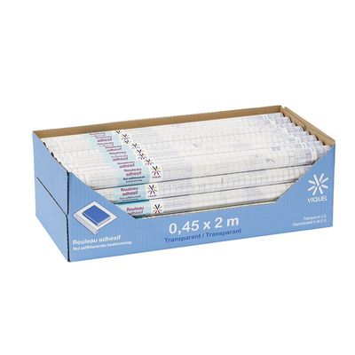Viquel - Couverture de livre - Rouleau de 45 cm x 2 m - adhésif incolore