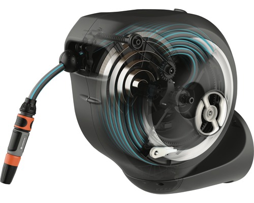 GARDENA RollUp S wandslangenbox inclusief 15 m slang, 180° draaibaar en RollControl-technologie