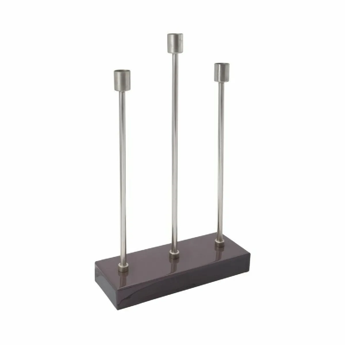Bougeoir Design en Métal Paris Prix - Violet & Argent