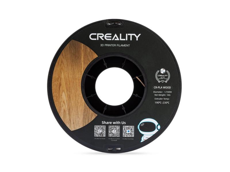 Creality Filament PLA Holz Braun, 1.75 mm, 1 kg 1.75 mm PLA-Wood Filament für 3D Drucker