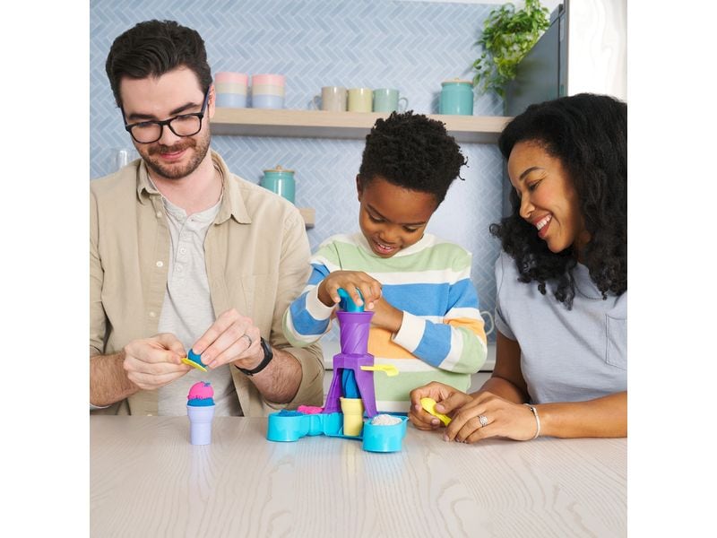 Spinmaster Kinetic Sand Softeis Stand 396 g Kreatives Indoor-Sandspiel