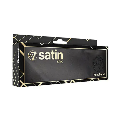 Satin Chic Headband Black